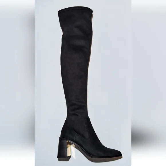 NWT Zara Heeled Over the Knee Boots - Picture 4 of 7
